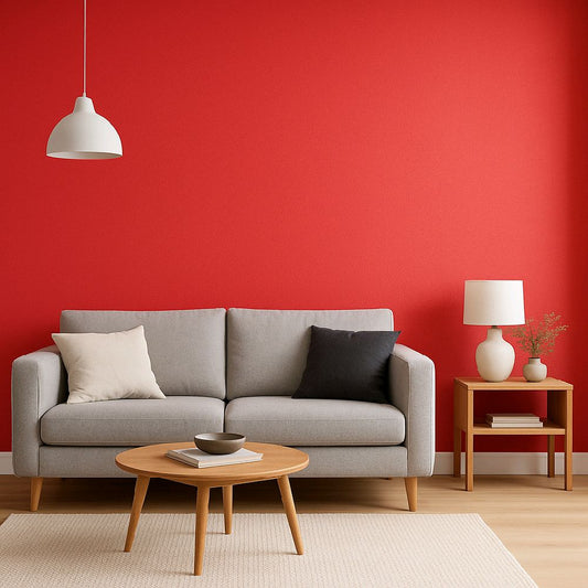 Bold Red Textured Wallpaper home kitchen