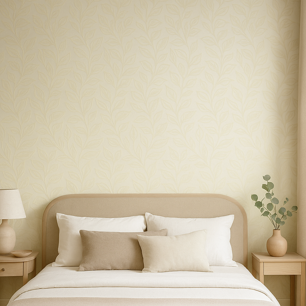 Bovary Crema Luxury Wallpaper 🌿