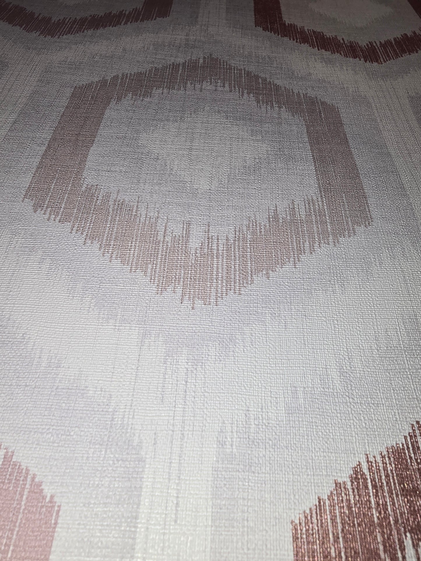 Ikat Geo Blush Textured Wallpaper 💖
