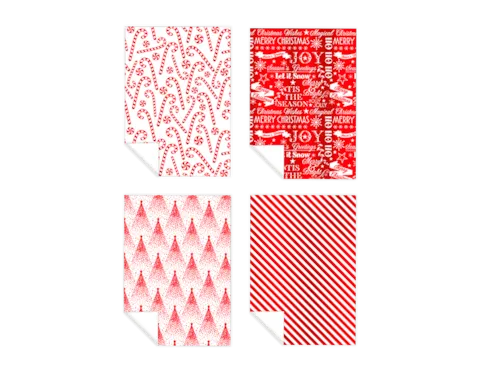 Christmas Foil Wrapping Paper β 4 Pack (3 m each, Assorted Designs)