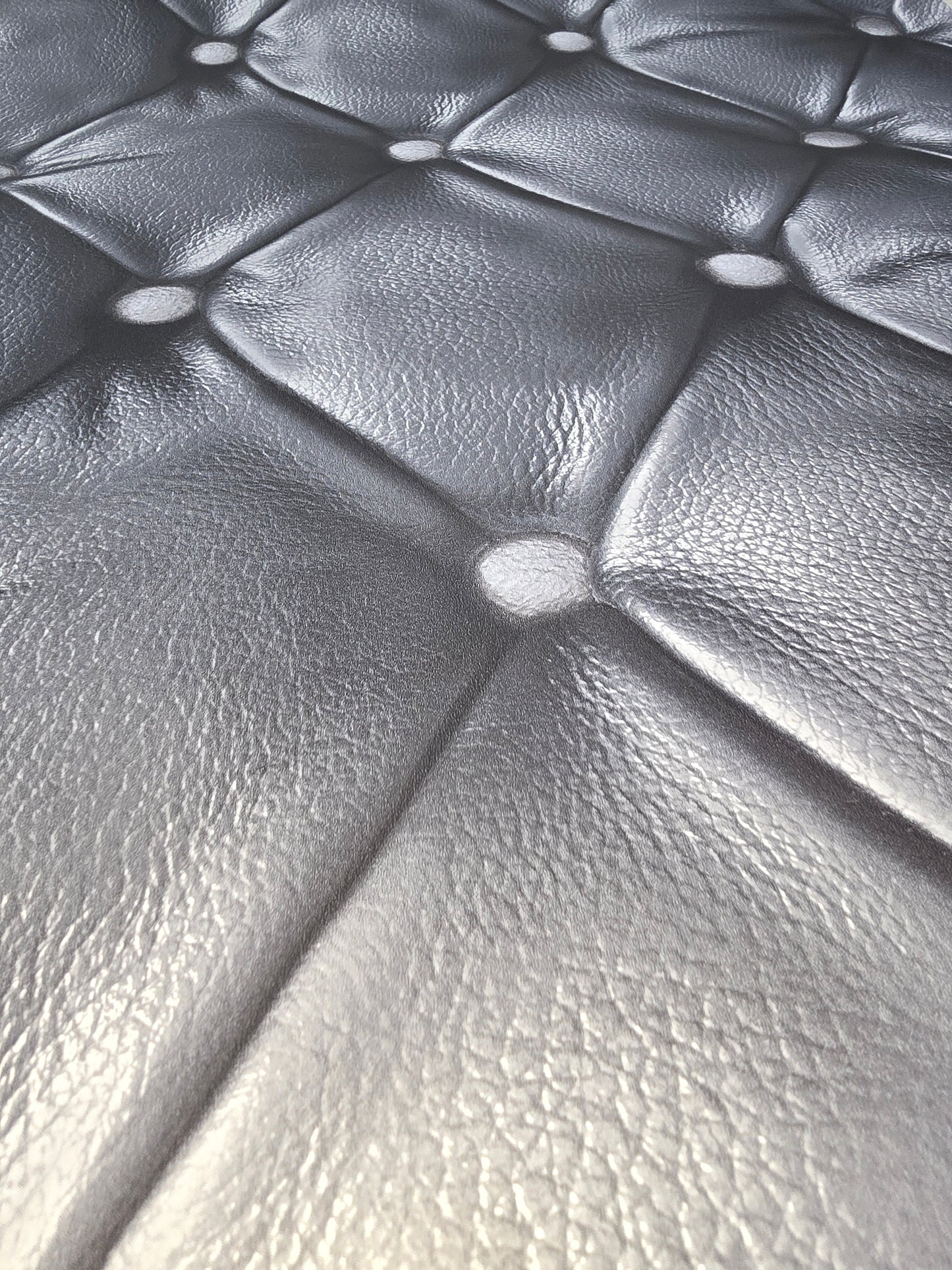 Black Quilted Effect Wallpaper