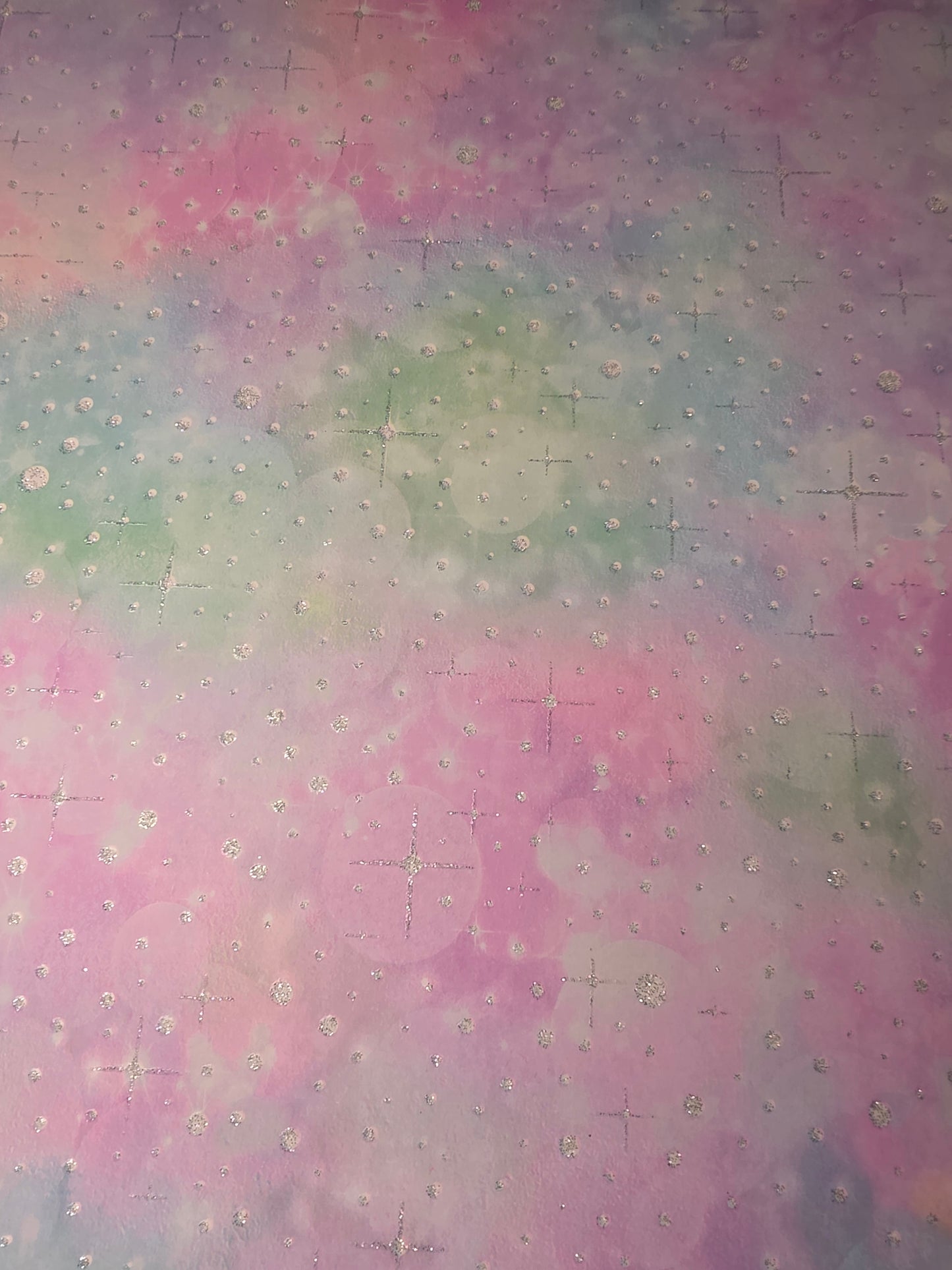 Pastel Galaxy Iridescent Wallpaper – Pink Blue Glitter Effect Feature Wall (12795)