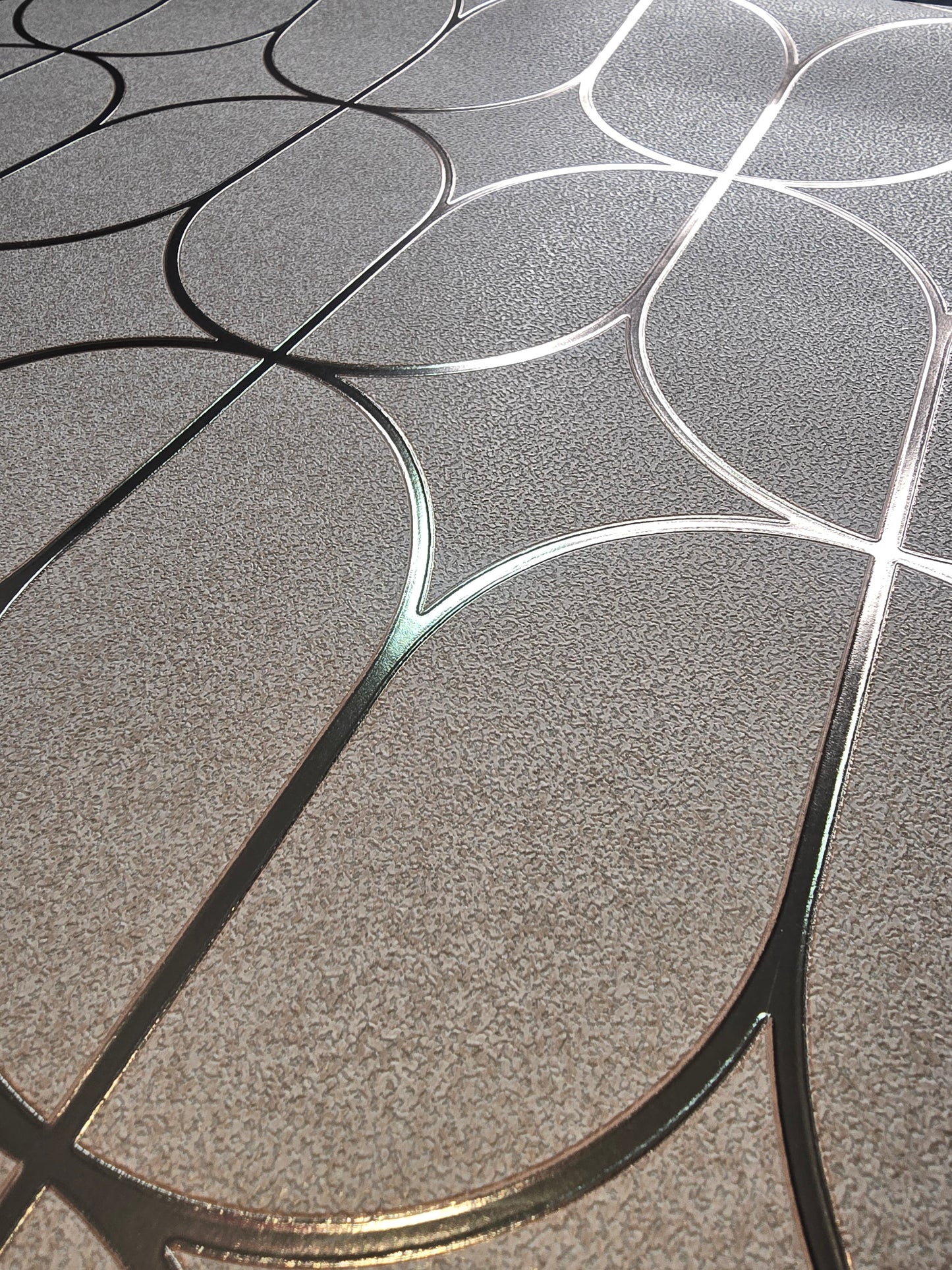 Luxury Foil Geometric Rose Gold Wallpaper – FD42805