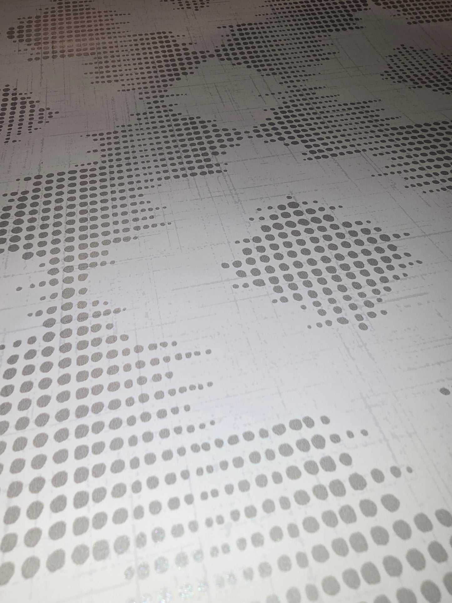 Silver Geometric Dot Design Fine Non-Woven Wallpaper – FD255523 ✨