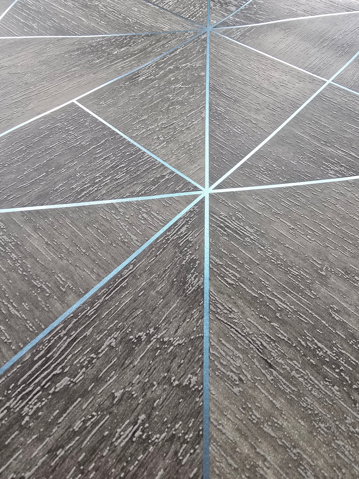 Brown Geometric Wood Panel Effect Wallpaper – Modern Line Design (FD25322)