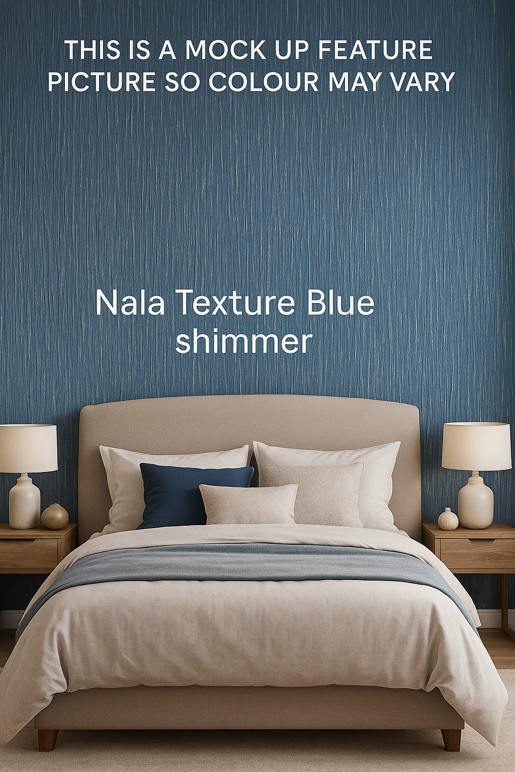 Nala Texture Blue Shimmer Wallpaper – 171103