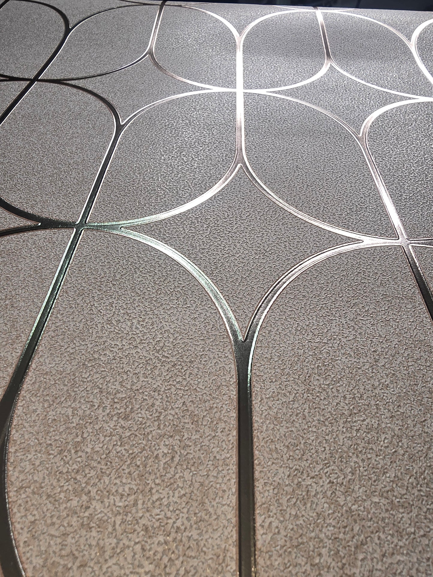 Luxury Foil Geometric Rose Gold Wallpaper – FD42805