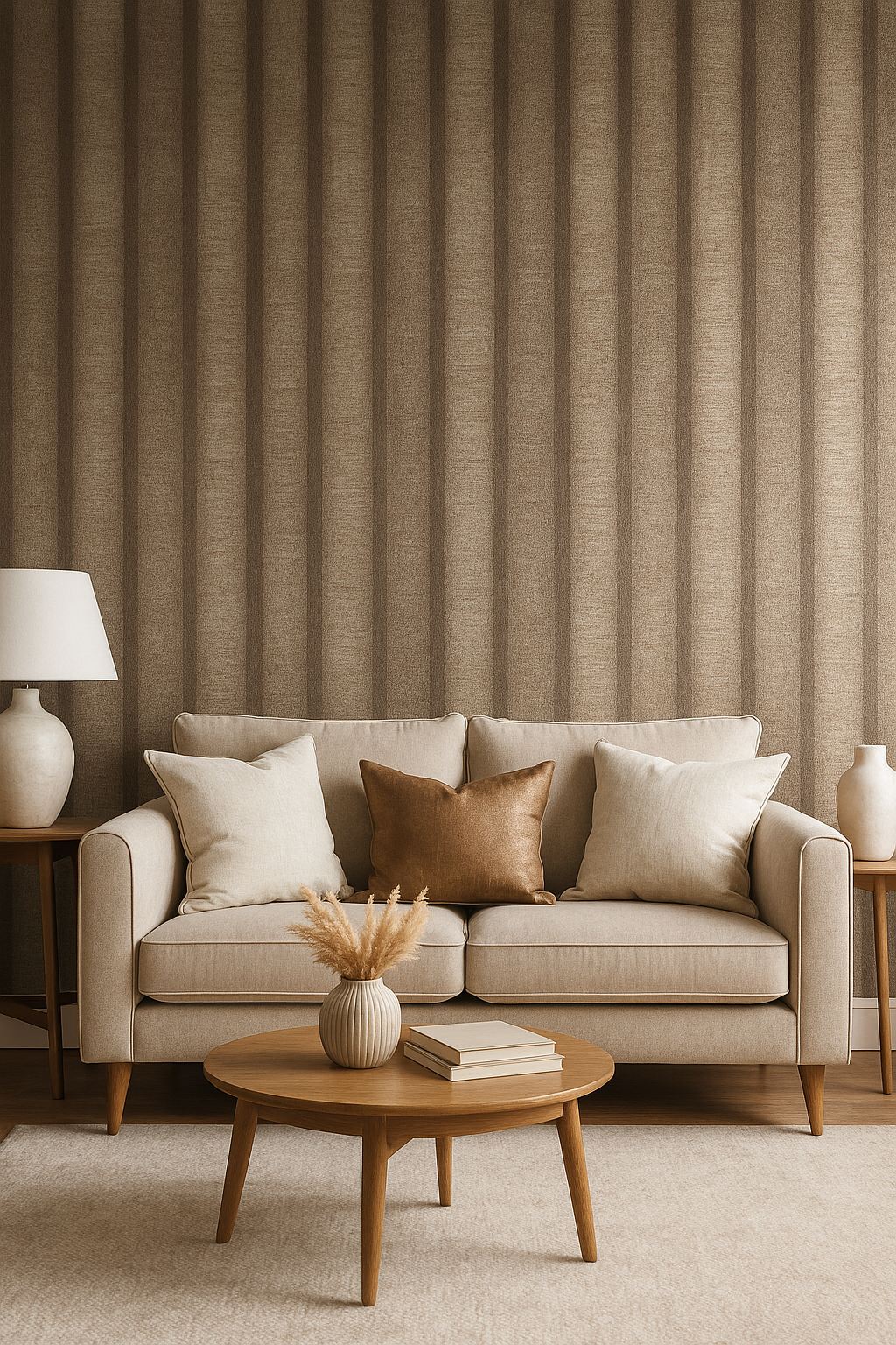 Gilded Stripe Metallic Wallpaper Bronze – 196701