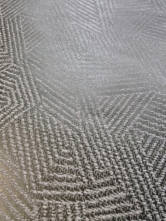 Atakora Green Geometric Textured Wallpaper – Premium Metallic Finish (65893)