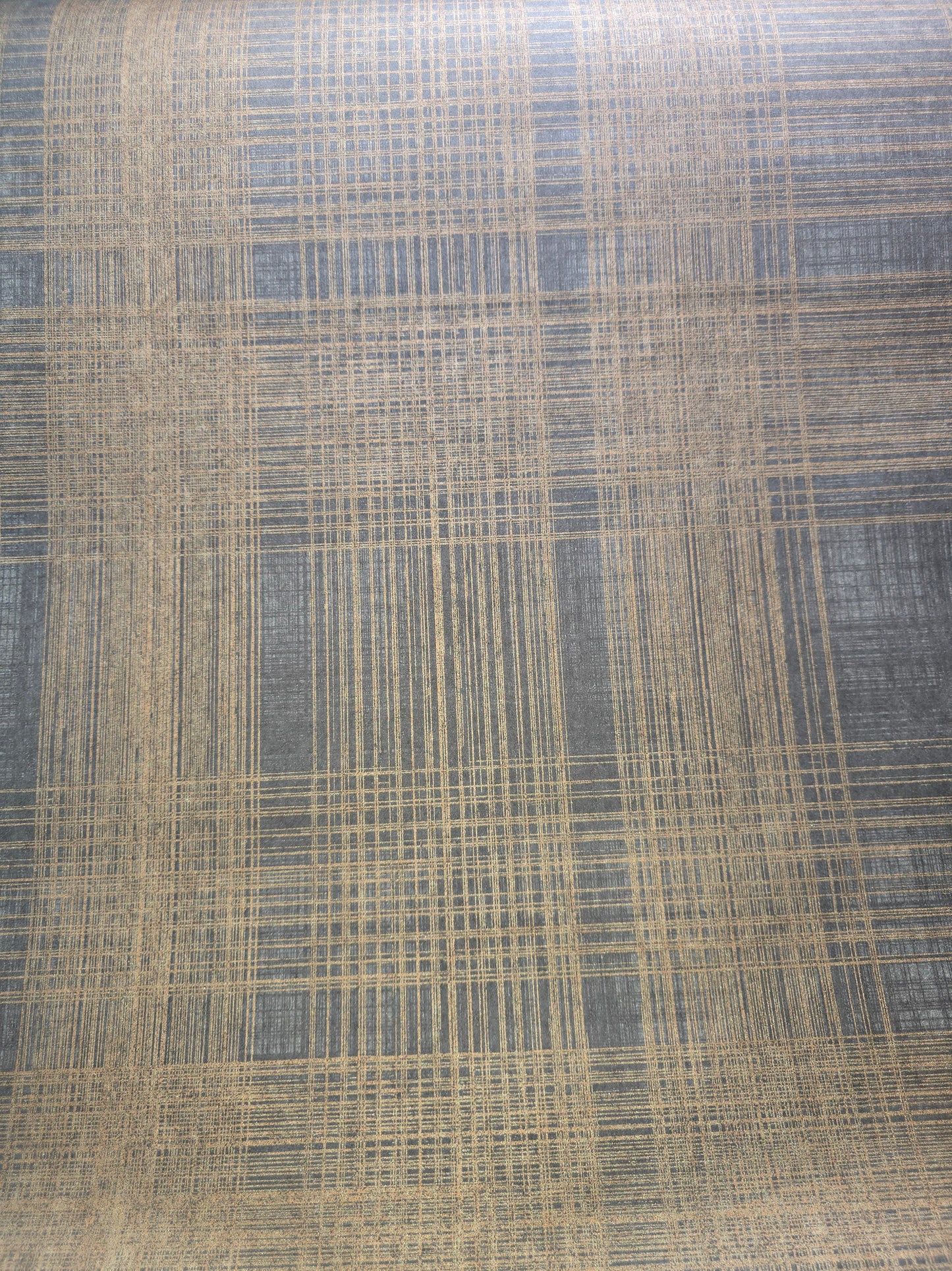 Casadeco Bain Black & Gold Check Wallpaper β 2179 91 39