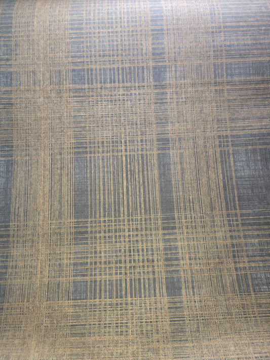 Casadeco Bain Black & Gold Check Wallpaper – 2179 91 39