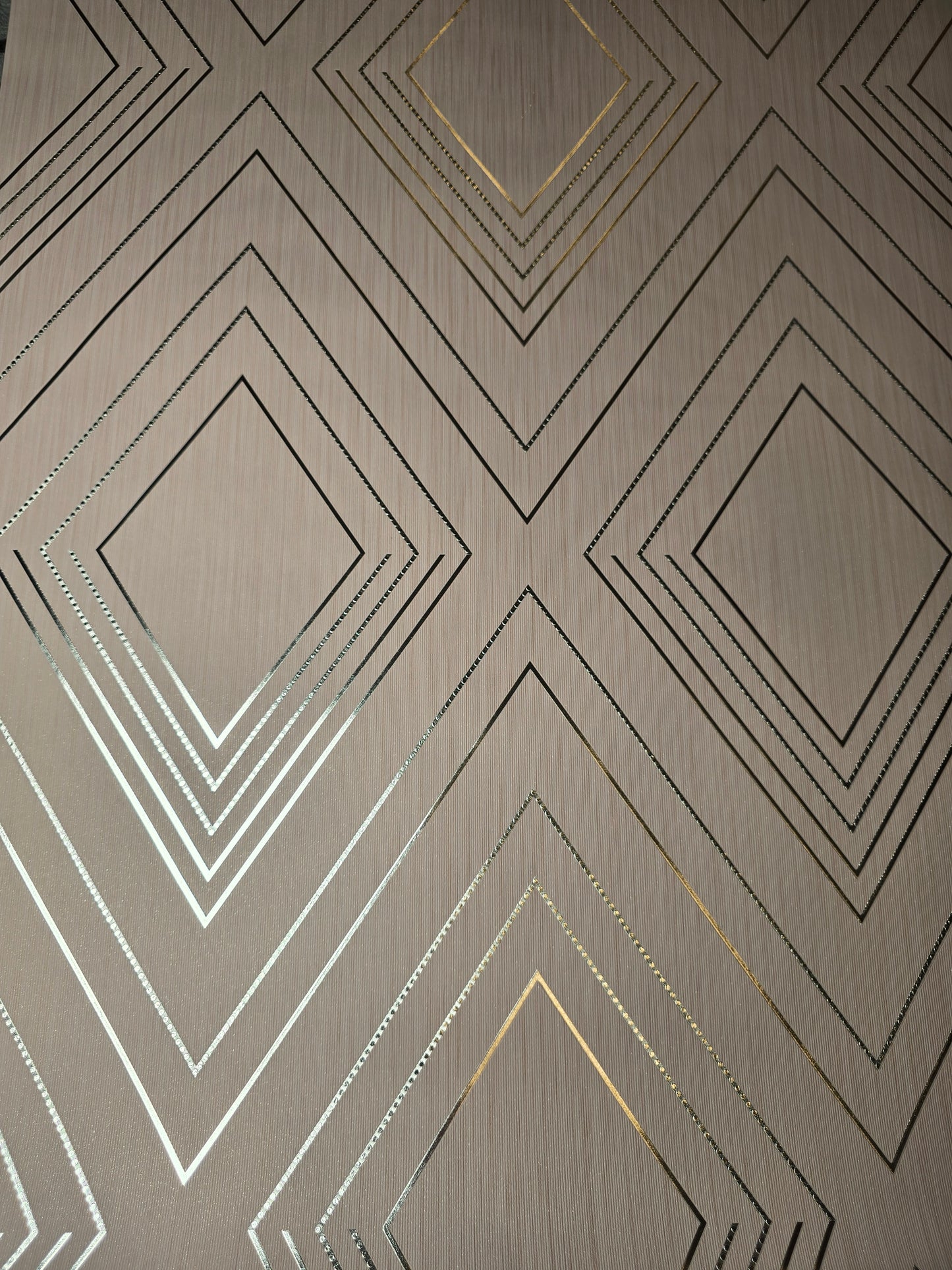 Alba Blush & Silver Metallic Wallpaper – 703041