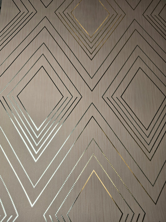 Alba Blush & Silver Metallic Wallpaper – 703041