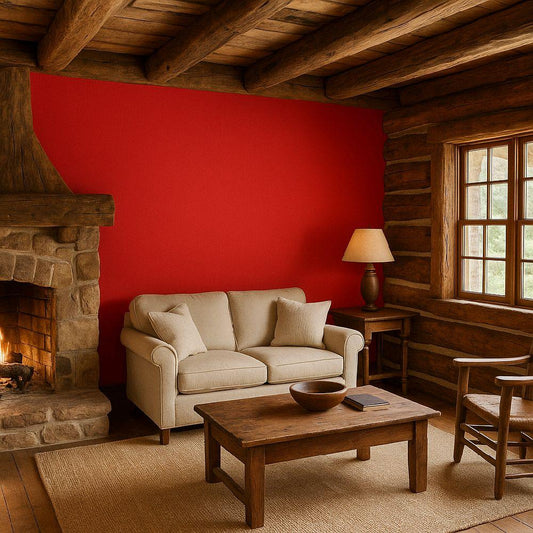 Bold Red Textured Wallpaper home kitchen