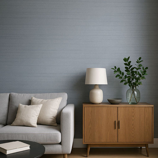 Silk Collection wallpaper Colour: Chambray blue home kitchen