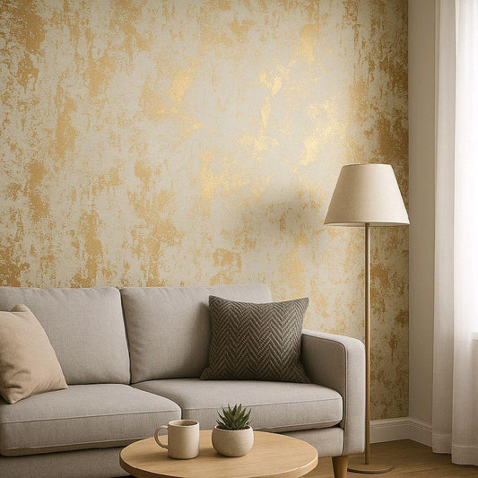 Metallic Marble Wallpaper (Gold): home kitchen