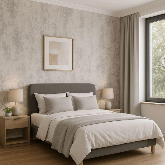 Metallic Marble Silver Wallpaper bedroom silver grey home kitchen
