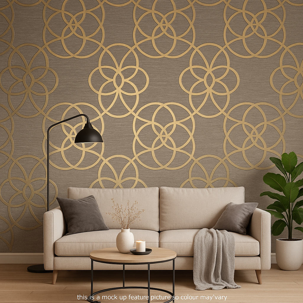 Marrakech Silver & Gold Metallic Wallpaper – 701371