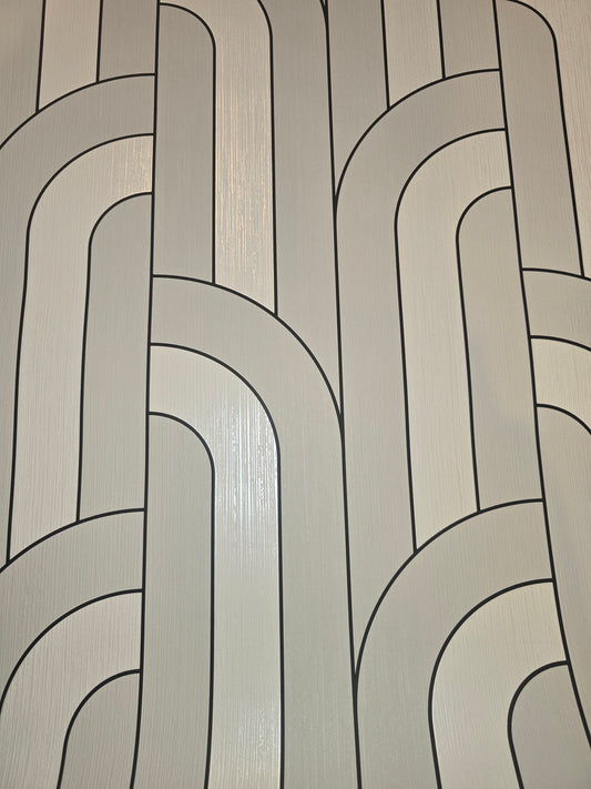 Curio Cascabel Arch White/Black Wallpaper – FD42843 ✨