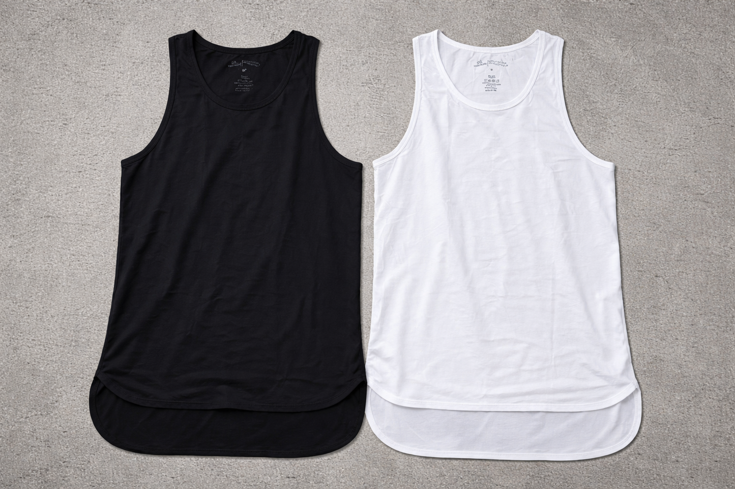 Men’s Breathable Vest Tank Top – White or Black – Size Medium