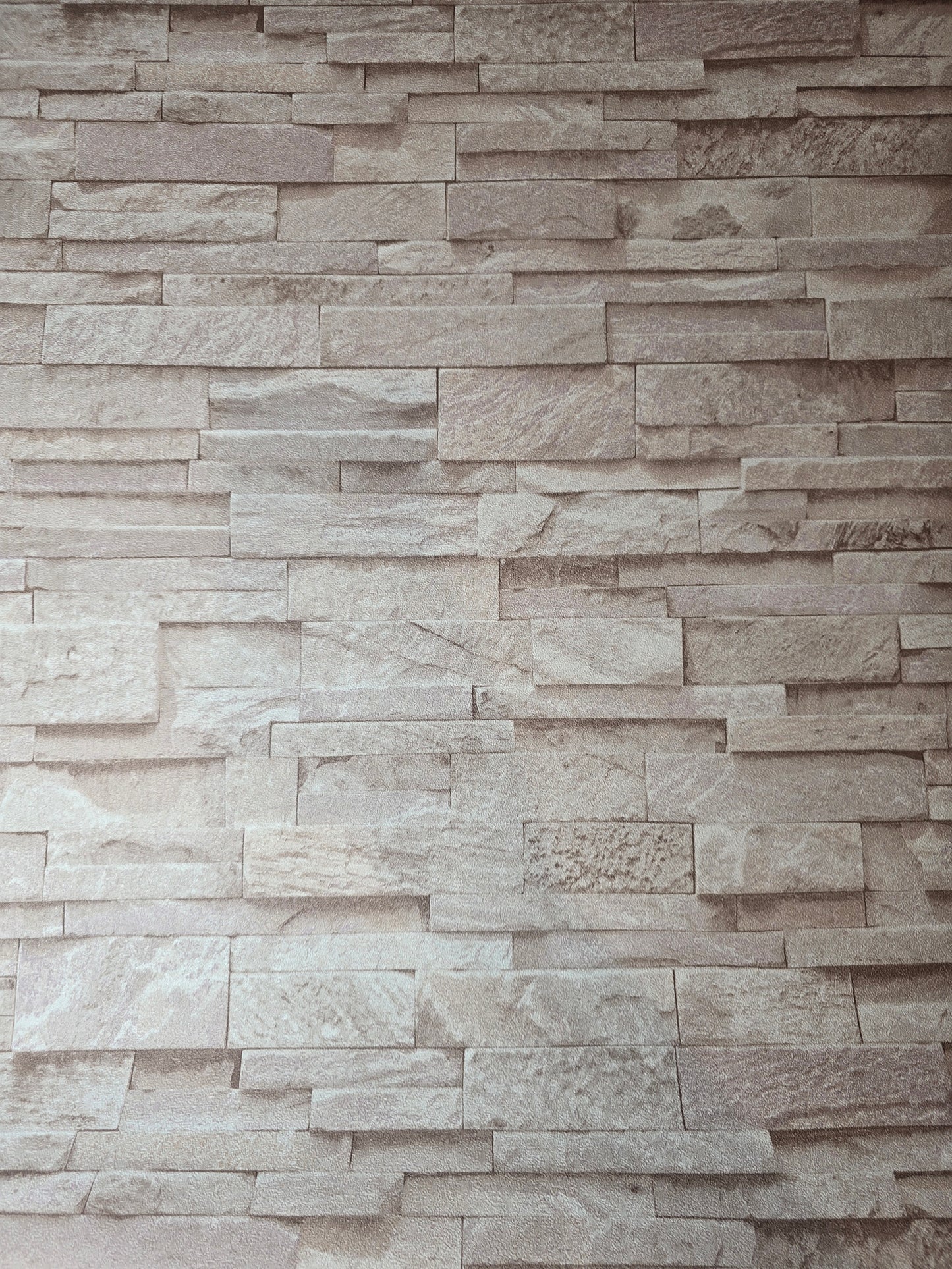 Natural Beige Stone Effect Wallpaper (02363-50)