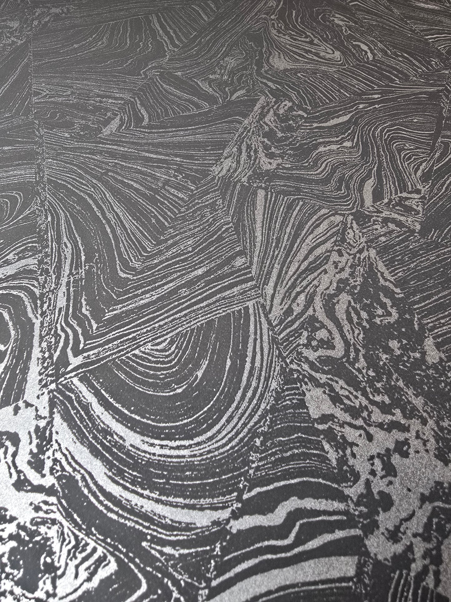 Earth Grey Marble Effect Eco Wallpaper (10358-15)