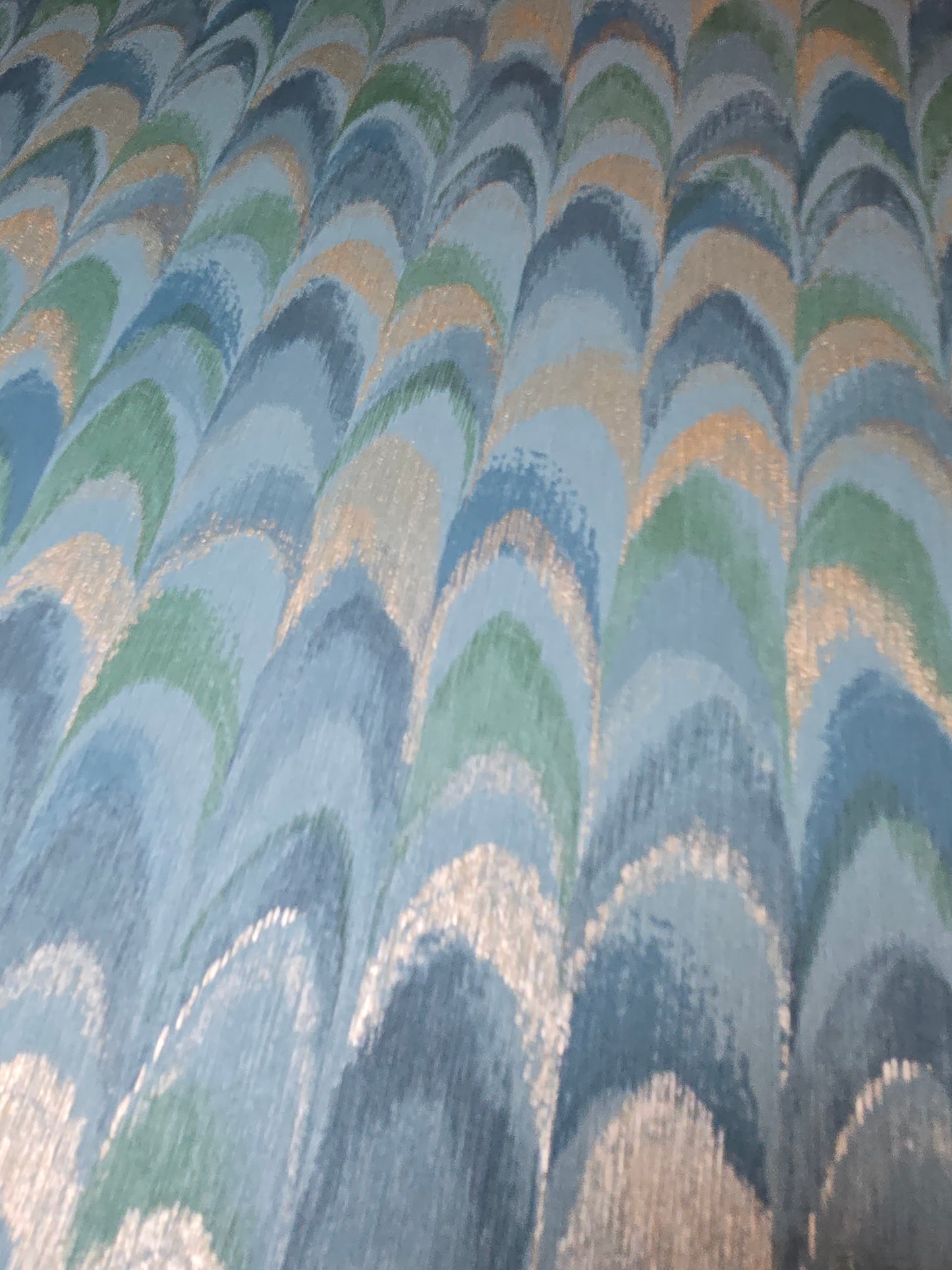 Ruba Teal Textured Feather-Effect Wallpaper (36132)