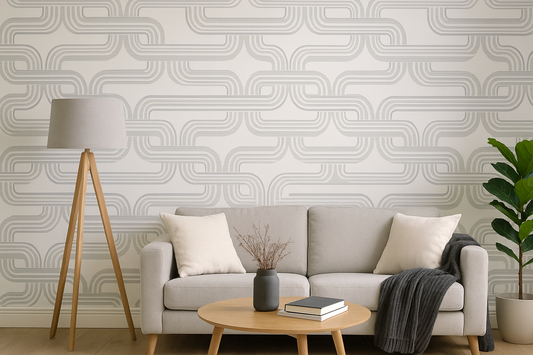 Link grey and White Wallpaper