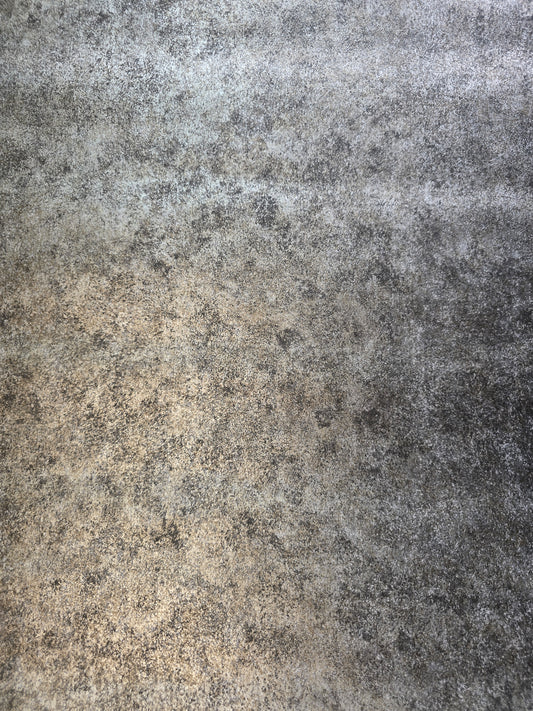 Charcoal & pale gold Concrete Effect Wallpaper Industrial Metallic Feature Wall (FD25356)