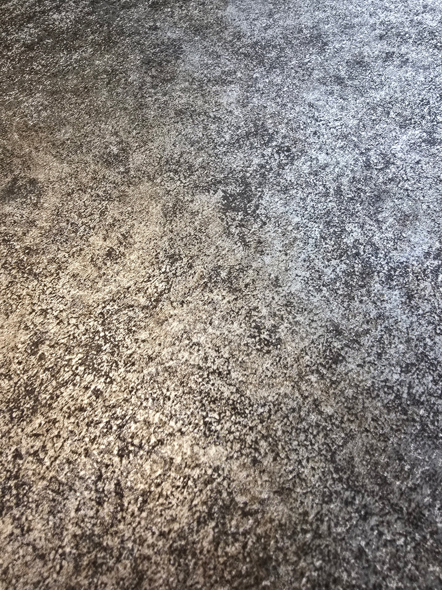 Charcoal & pale gold Concrete Effect Wallpaper Industrial Metallic Feature Wall (FD25356)