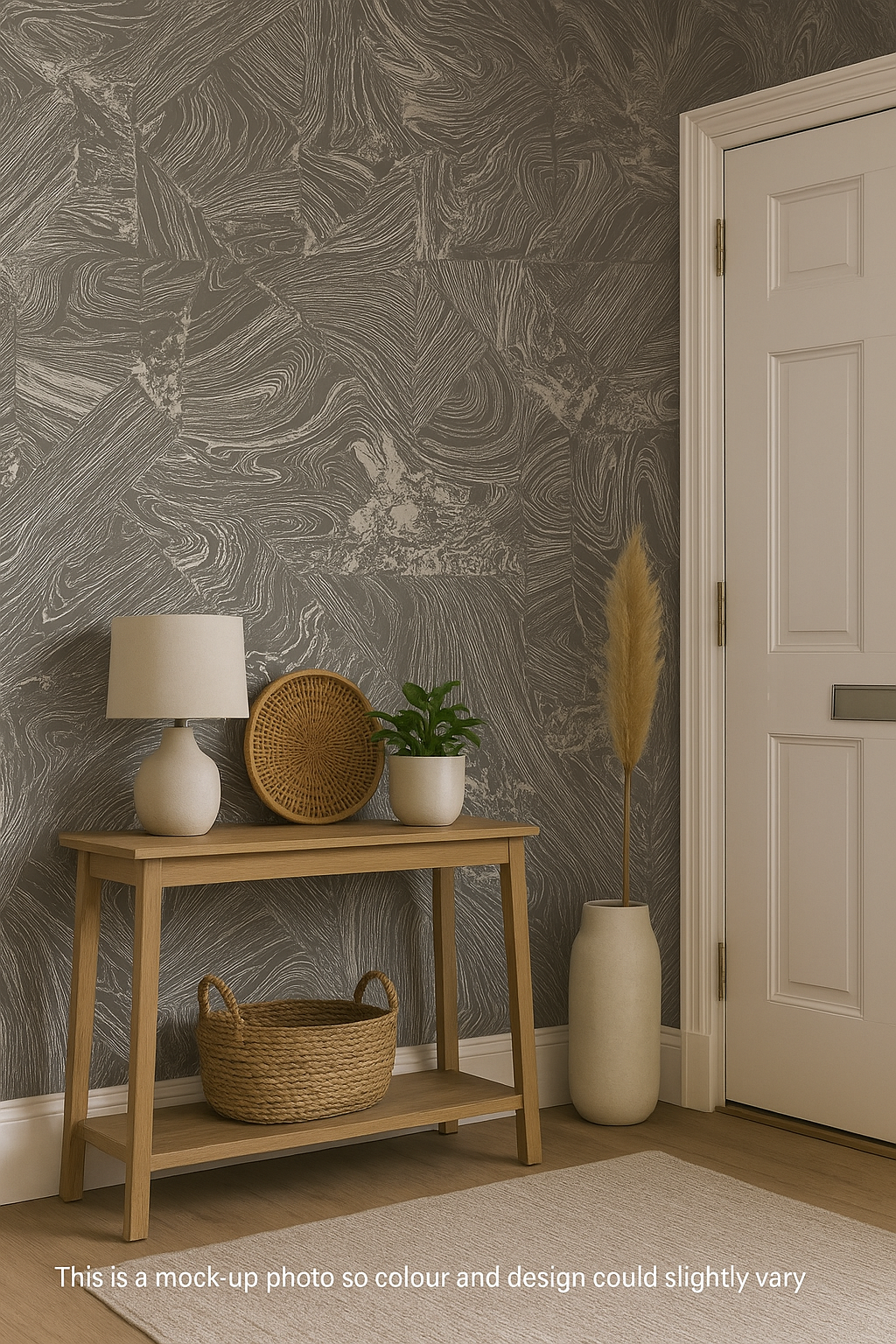 Earth Grey Marble Effect Eco Wallpaper (10358-15)