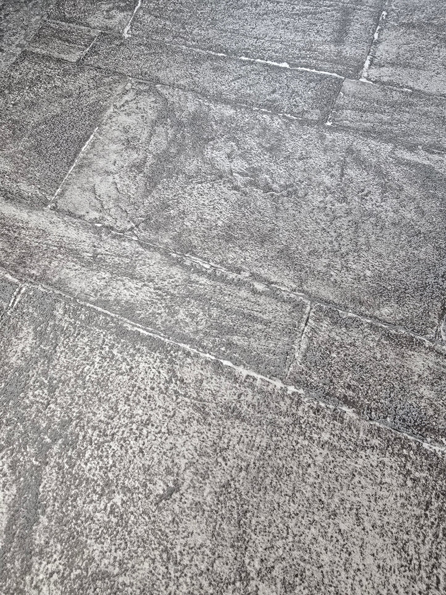 Stone Brick Effect Wallpaper – Grey (FD25375)