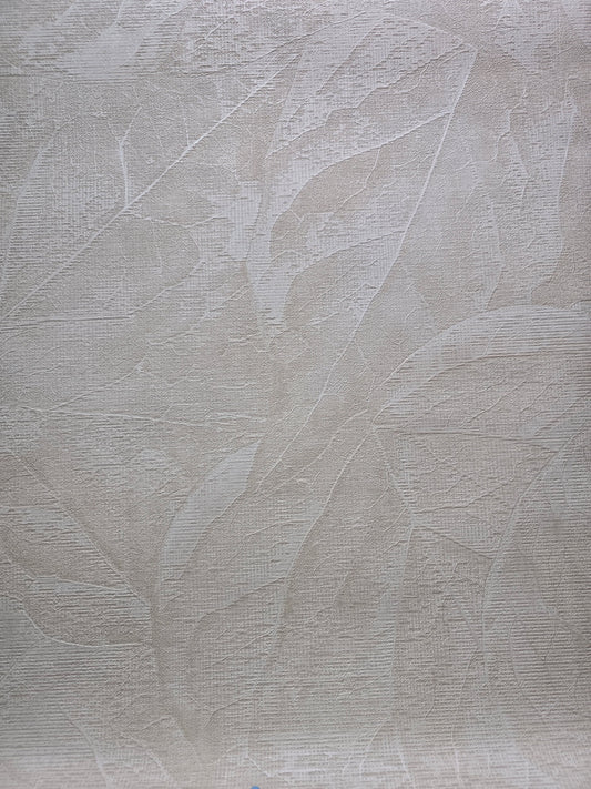 Vymura Luxury Vinyl Neutral Leaf Textured Wallpaper – M95662