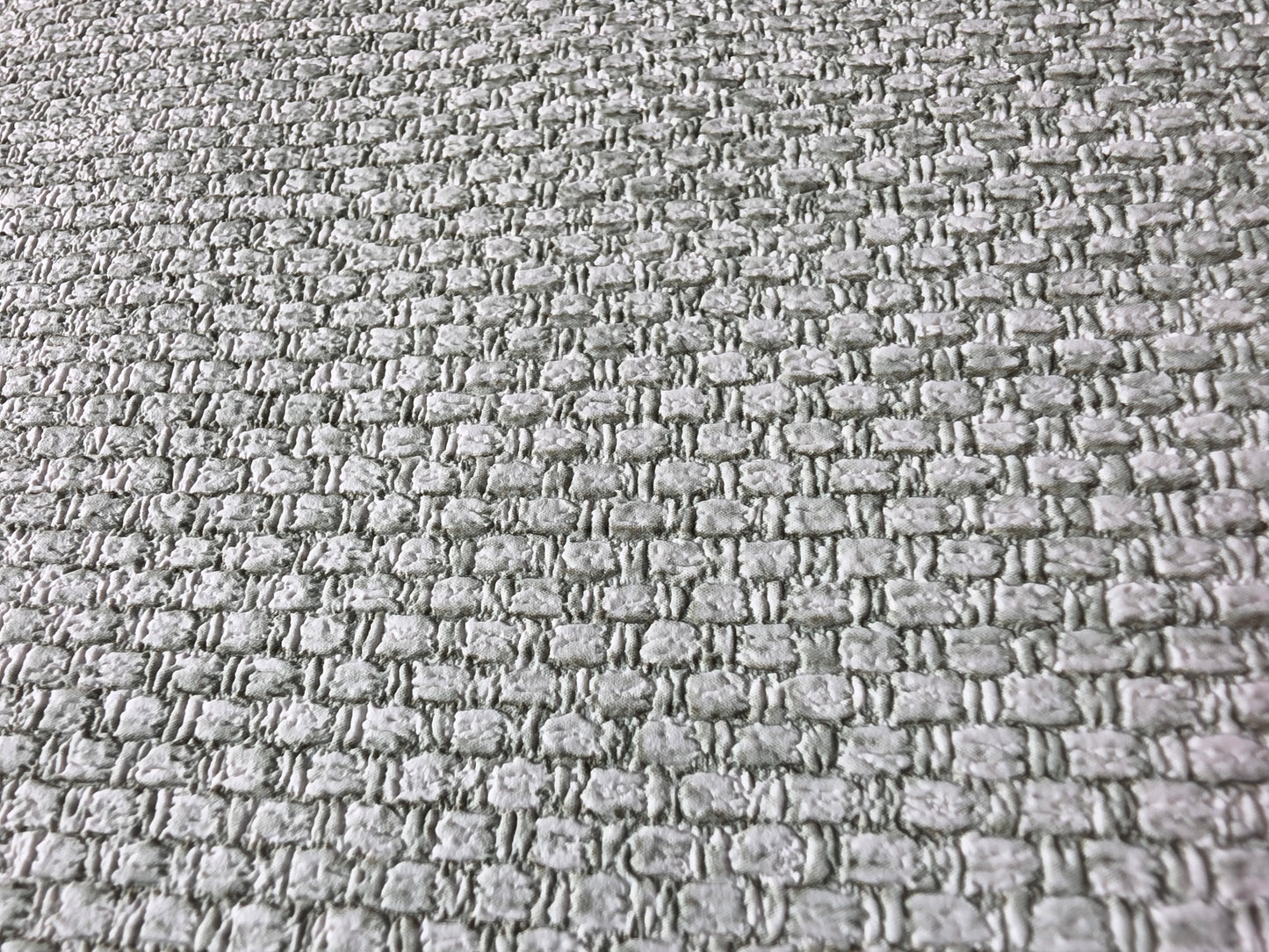 Meaux Textured Plain Wallpaper – Soft Green Luxury Weave Effect (203210)