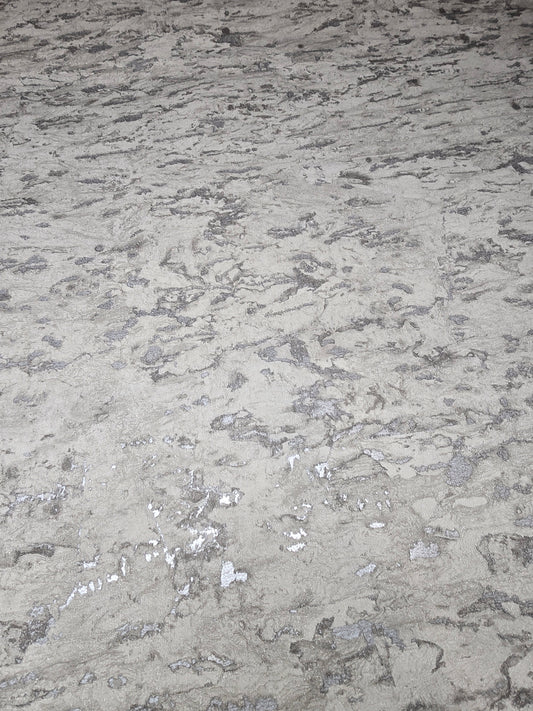 Textured Stone Effect Wallpaper – Grey Mineral Plaster Finish (UK20810)