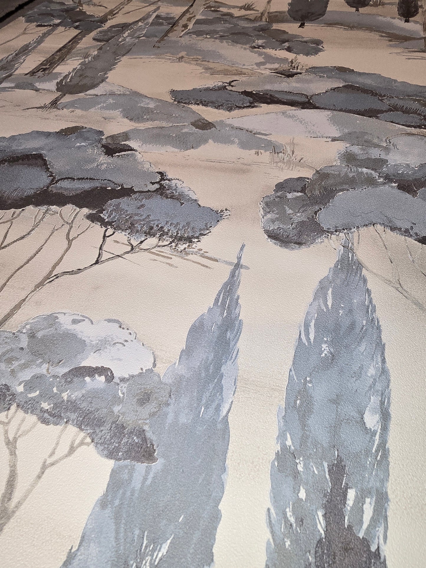 Grey Woodland Forest Wallpaper