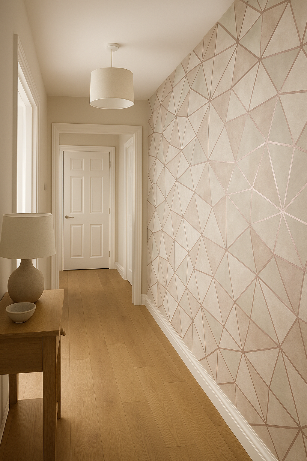 Shard Wallpaper  Rose Quartz