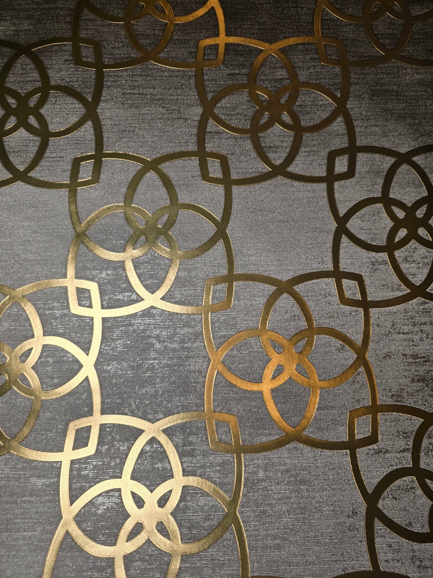 Marrakech Warm Gold & Grey Metallic Wallpaper – 601537