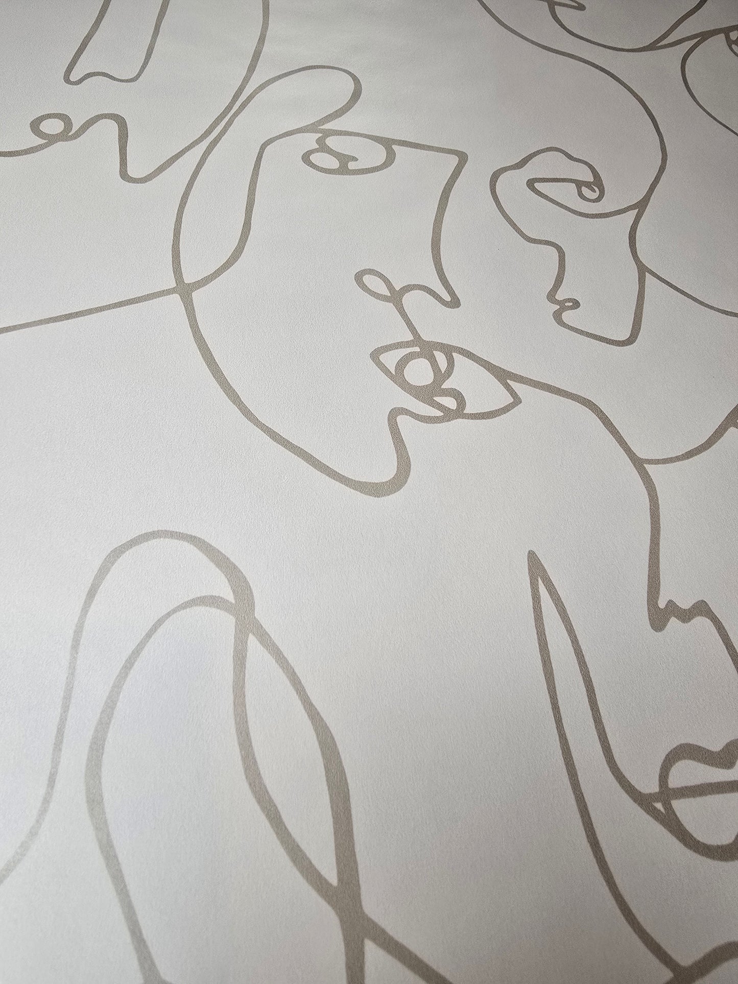 Linear Visages Neutral Abstract Face Wallpaper (91272)