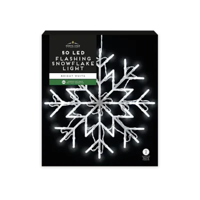 LED Flashing Snowflake Light – 34.5 cm