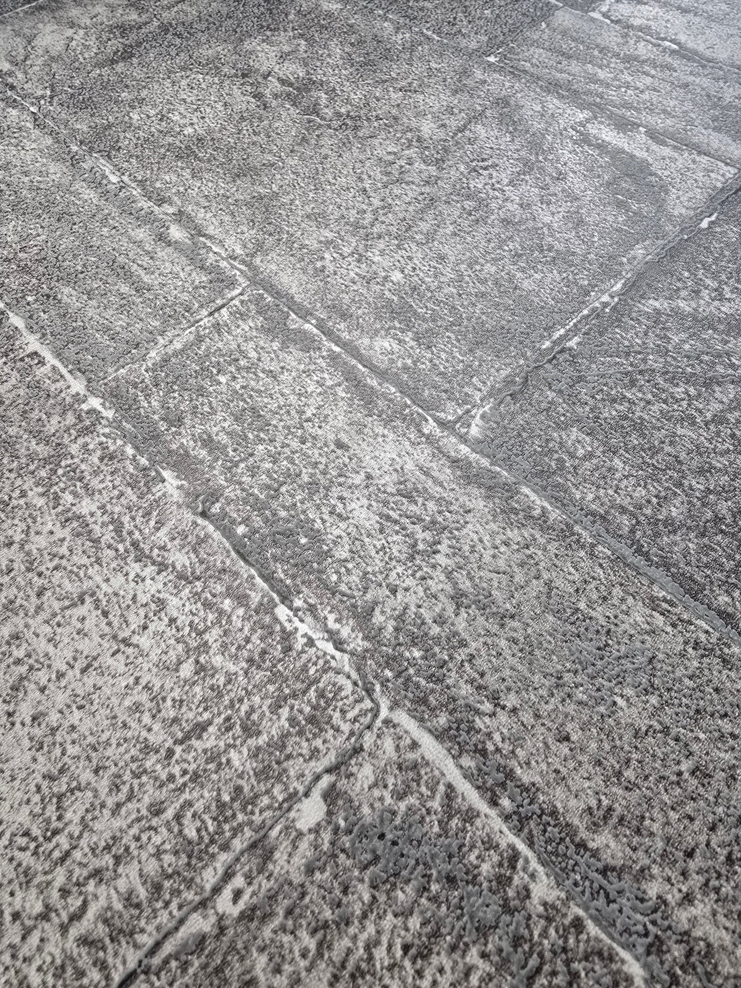 Stone Brick Effect Wallpaper – Grey (FD25375)