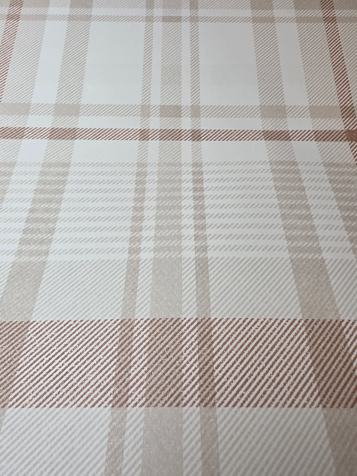 Warm Country Tartan Check Wallpaper – Rustic Farmhouse Style (14182)