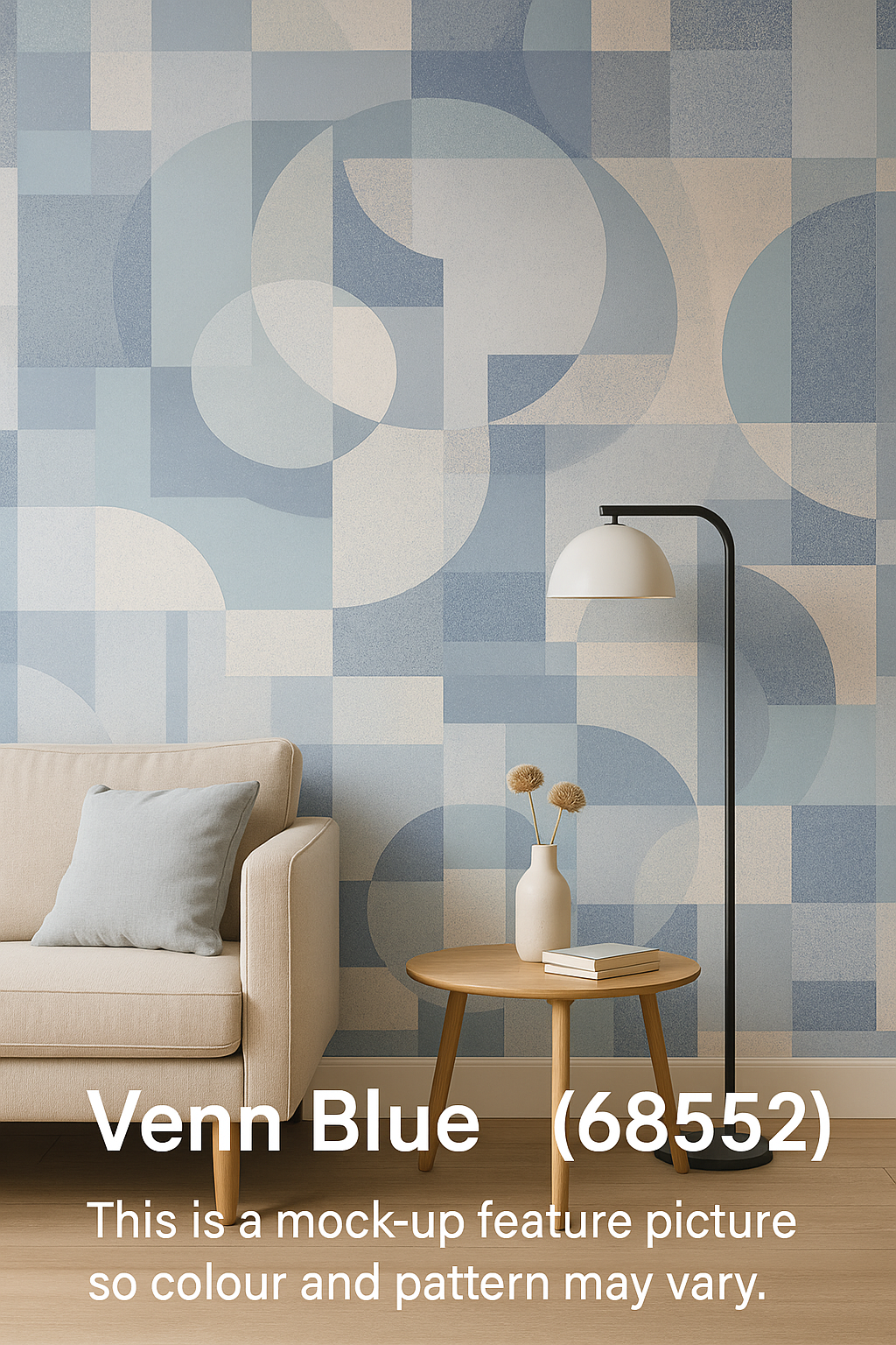 Venn Blue Geometric Circles Wallpaper (65852)
