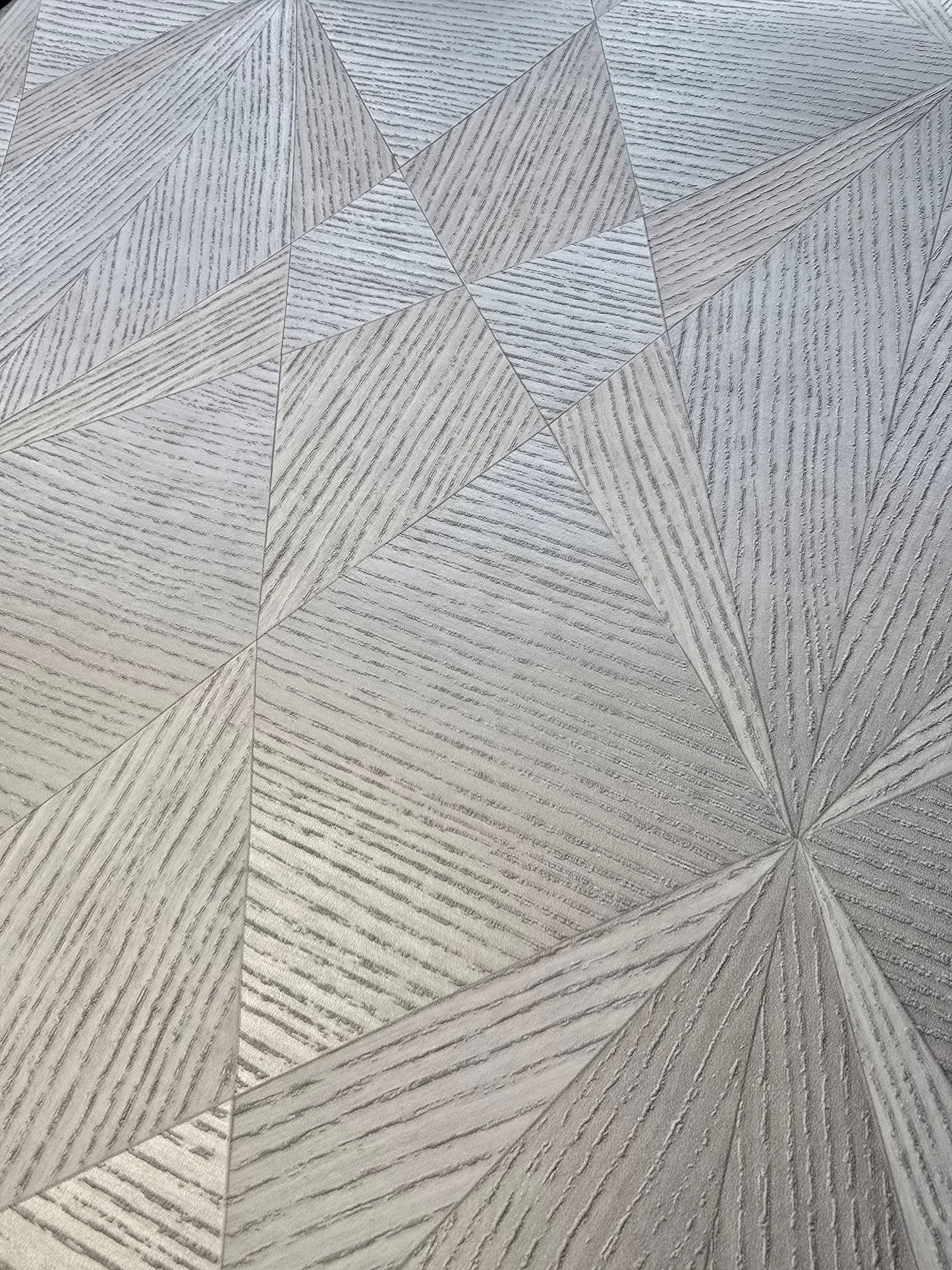 Exclusive Grey Textured Geometric Wallpaper – Modern 3D Effect (FD25333