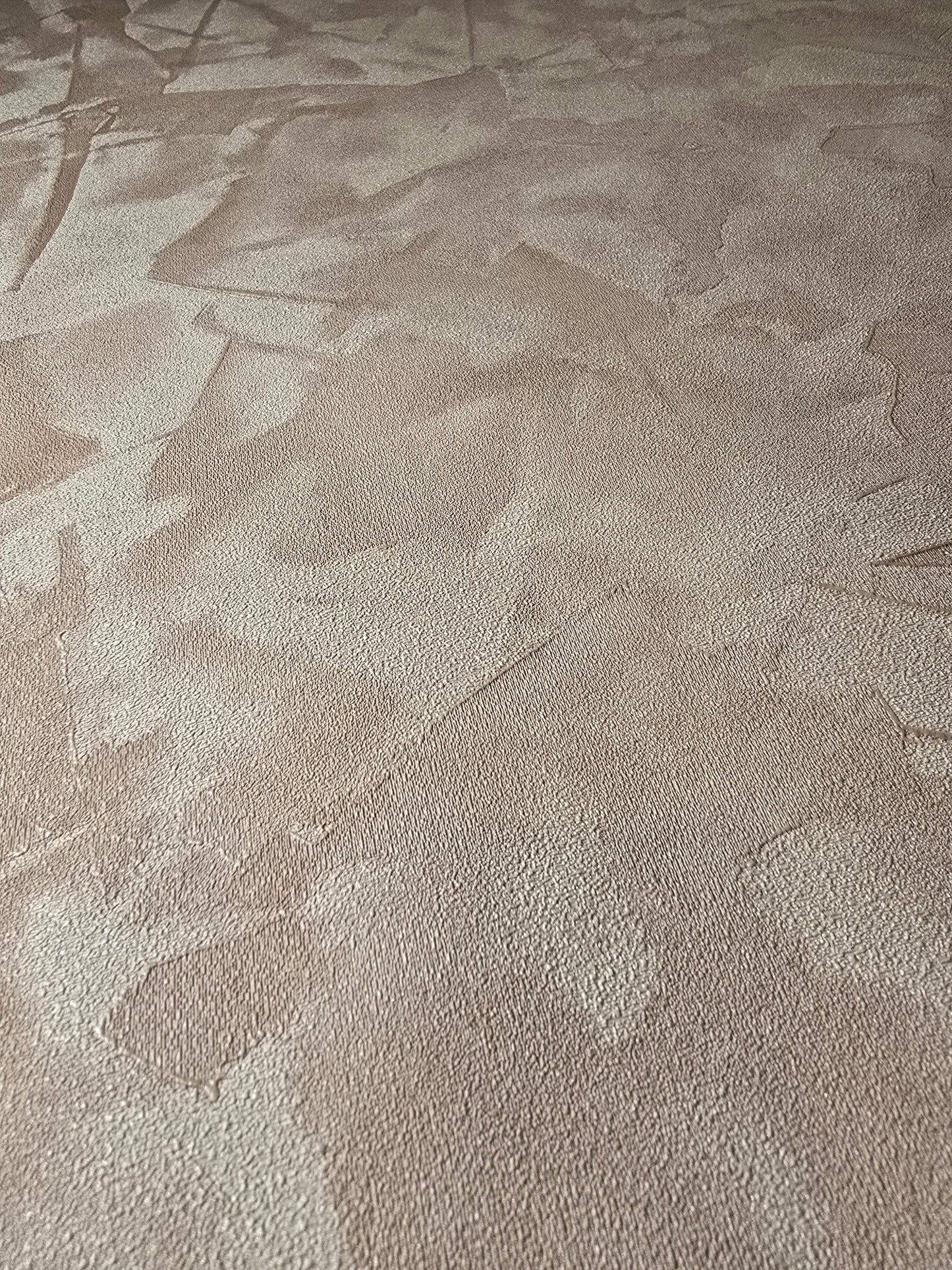 Plaster effect Champagne Abstract Textured Wallpaper (10329-48)