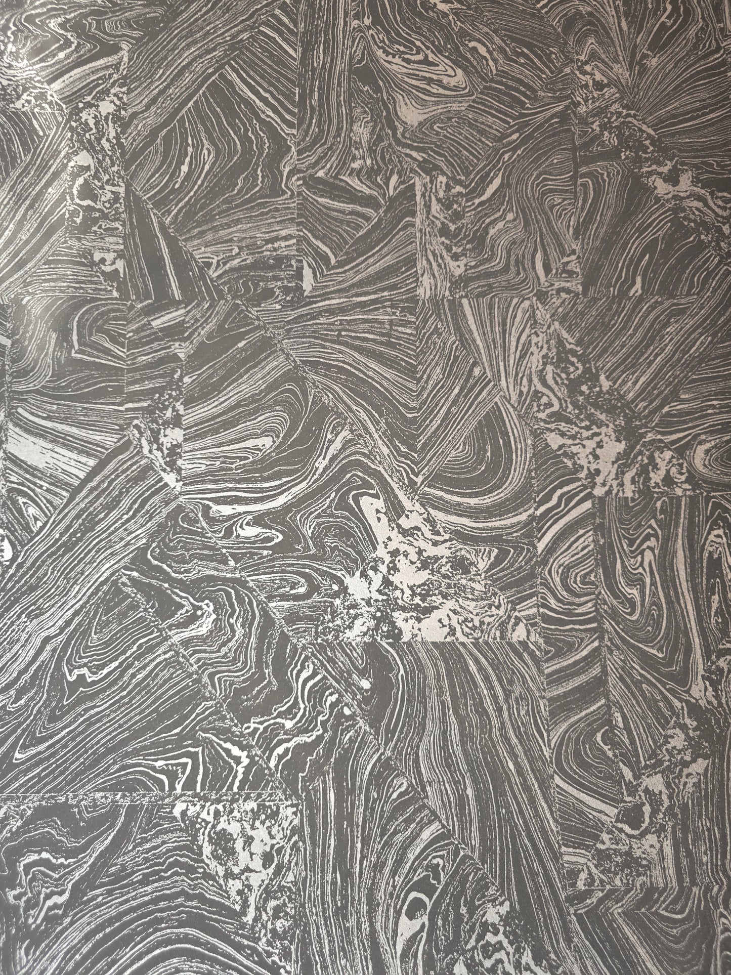 Earth Grey Marble Effect Eco Wallpaper (10358-15)