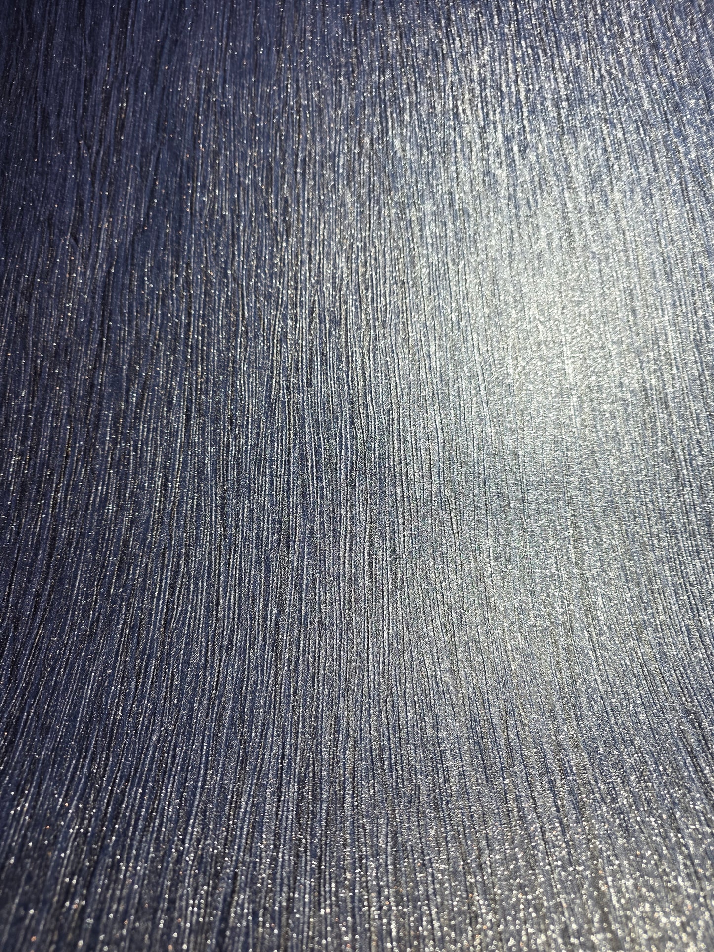 Slightly Imperfect Navy Blue Glitter Vinyl Wallpaper – Luxury Plain Textured Feature Wall (110)