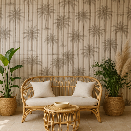 Makisu Natural Bamboo Palm Wallpaper – 214301