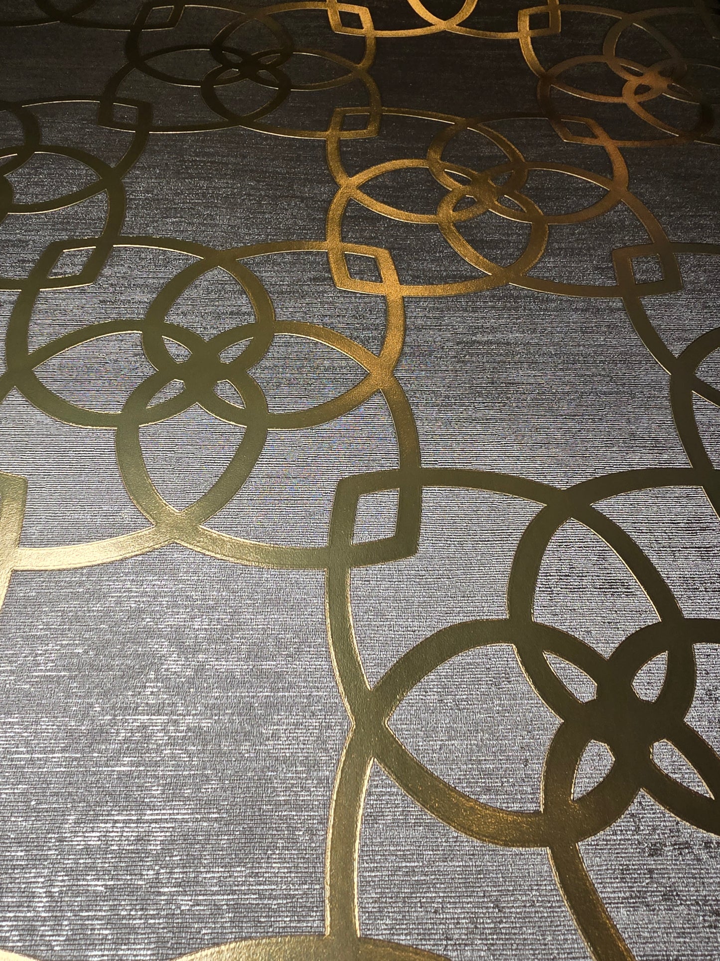 Marrakech Warm Gold & Grey Metallic Wallpaper – 601537