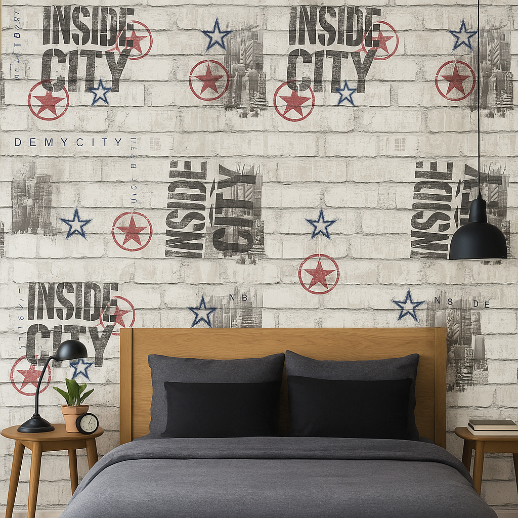 Inside City Brick Effect Wallpaper